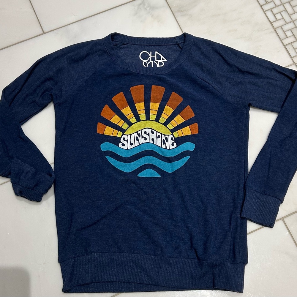 Chaser Sunshine Navy Blue Sweater